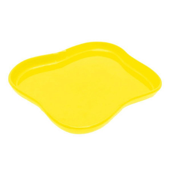 Bandeja Orgânica - 18x14,5 cm -  Amarelo - 1 unidade - Só Boleiras - Rizzo Embalagens
