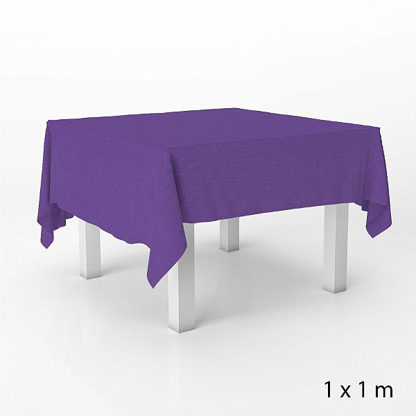 Toalha de Mesa em TNT - 1 x 1 metro - Roxo - 5 unidades - Best Fest - Rizzo