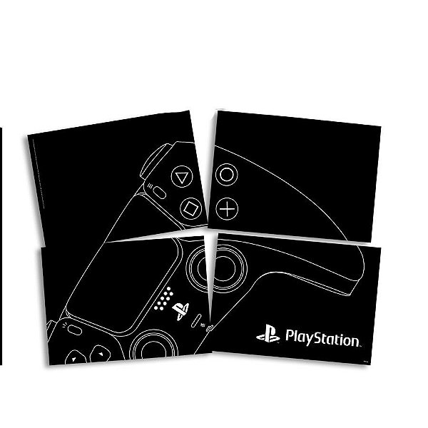 Painel 4 Laminas - Playstation 5 - 1 unidade - FestColor - Rizzo