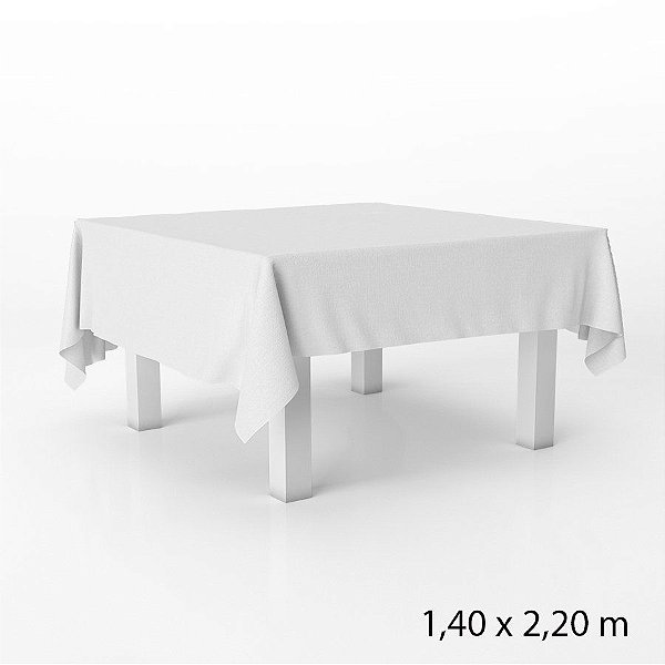 Toalha de Mesa em TNT - 140 x 220 cm - Branco - 1 unidade - Best Fest - Rizzo