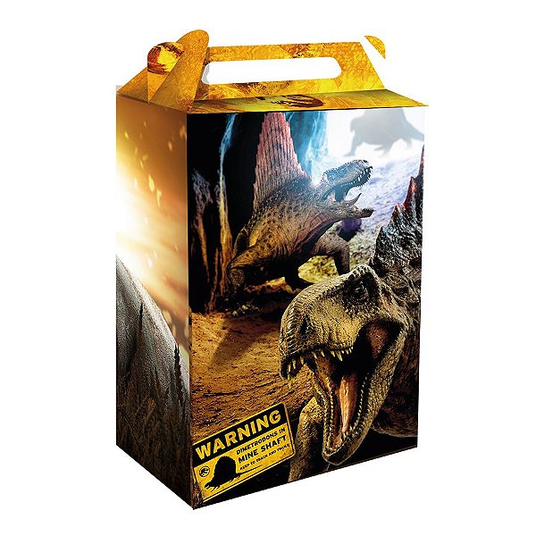 Caixa Surpresa - Festa Jurassic World 3   - 8 unidades - Festcolor - Rizzo