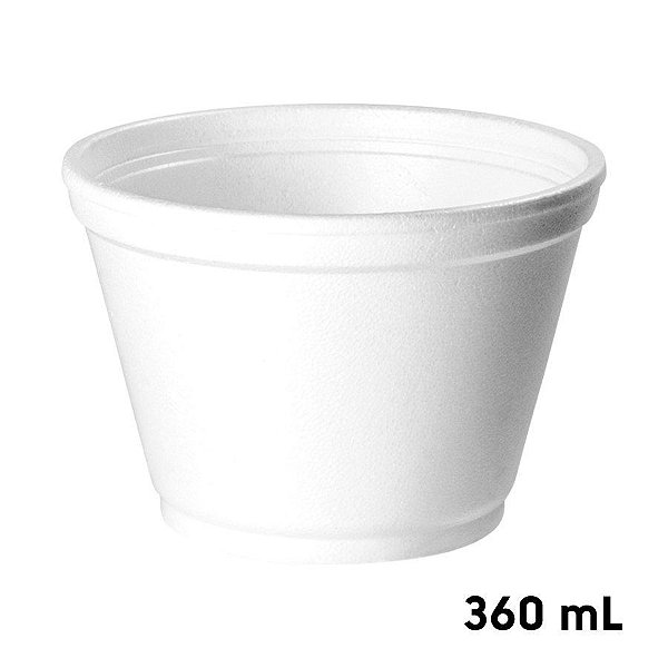 Pote de Isopor 360 mL - 20 unidades - Total Plast - Rizzo