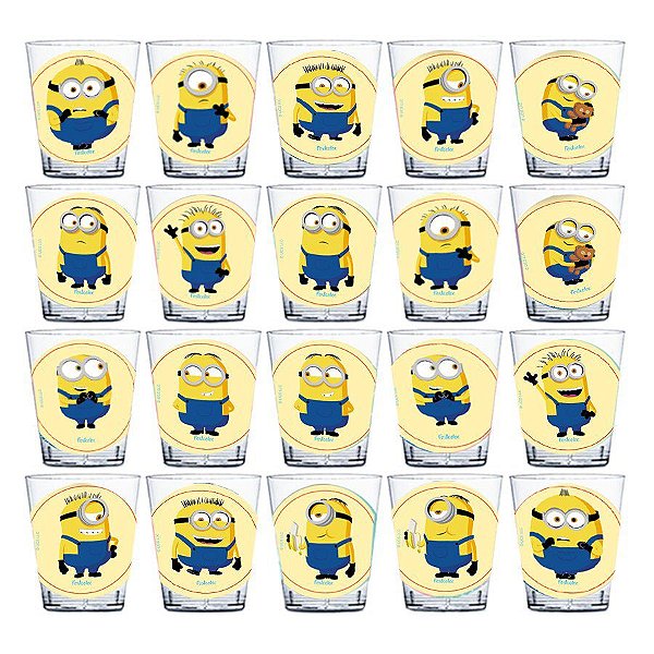 Copinho para Doces 40ml Festa Minions 2 - 20 unidades - Rizzo Embalagens