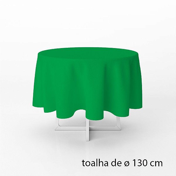 Toalha de Mesa Redonda em TNT -  130 cm diâmetro  - Verde Bandeira - 1 unidade - Best Fest - Rizzo