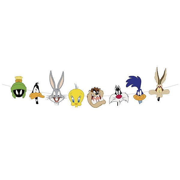 Faixa Decorativa Looney Tunes - 1 Unidade - Cromus - Rizzo Embalagens