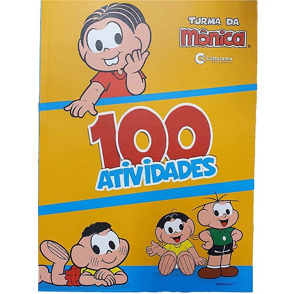 Livro Com 100 Atividades - Turma Da Mônica - 1 unidade - Rizzo Embalagens