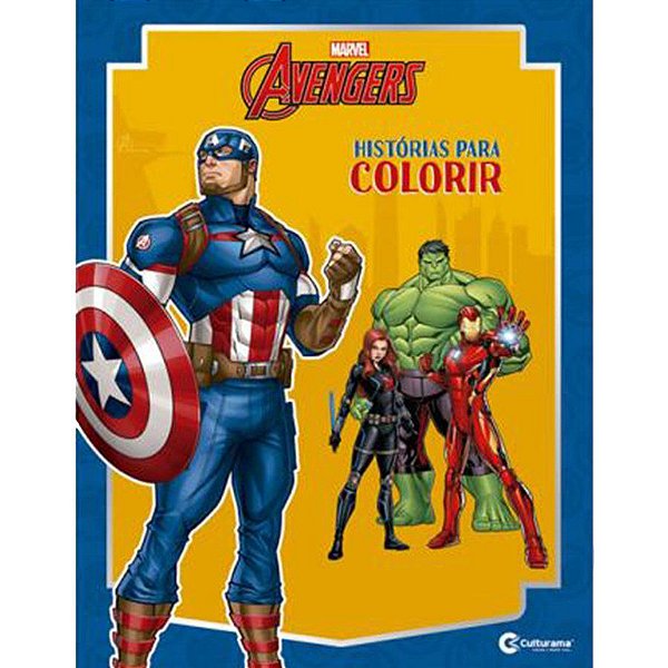 Livro ilustrado Para Colorir - Vingadores - 1 unidade - Marvel - Rizzo Embalagens