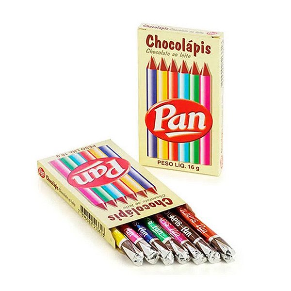 Lápis de Chocolate Chocolápis 16 g - 1 unidade - Pan - Rizzo Embalagens