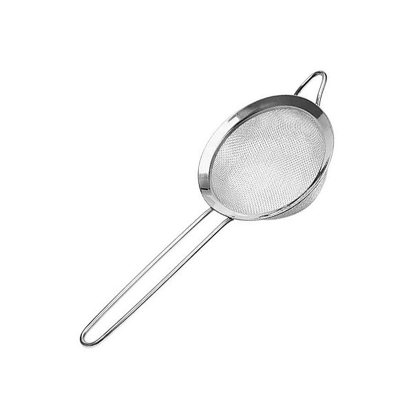 Peneira em aço inoxidável Ø 12 Prata - 1 Unidade - Rizzo Embalagens