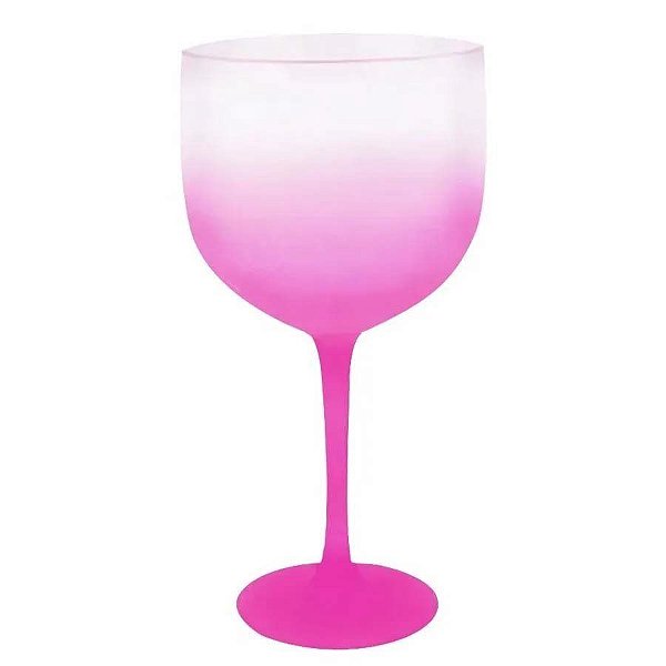 Taça Gin Degradê - Rosa Fluorescente 550Ml - 1 unidade -  - Rizzo Embalagens
