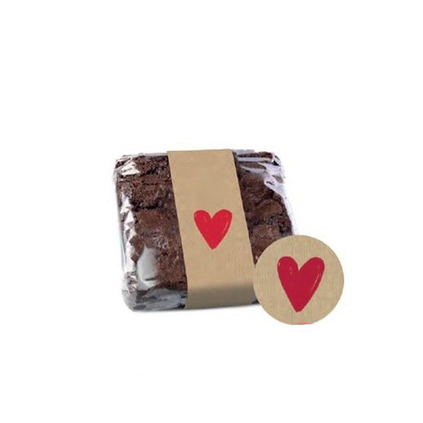 Cinta Para Brownie Coração - 30 unidades - Cromus - Rizzo