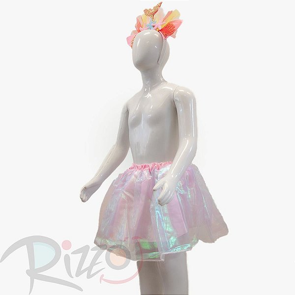 Kit Fantasia Infantil Carnaval - Sereia - Rosa bebê - Mod:582 - 01 unidade - Rizzo Embalagens