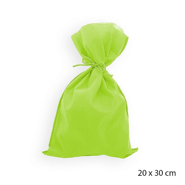 Saco para Surpresas em TNT - 20 x 30 cm - Verde Limão - 10 unidades - Best Fest - Rizzo