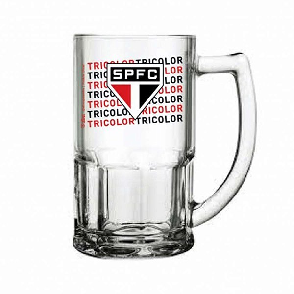 Caneca de Vidro Bristol - 340ml - São Paulo - 1 unidade - Allmix - Rizzo