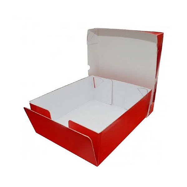 Caixa Kit p/ Festa - Vermelho - 01 unidade - Ideia - Rizzo Embalagens
