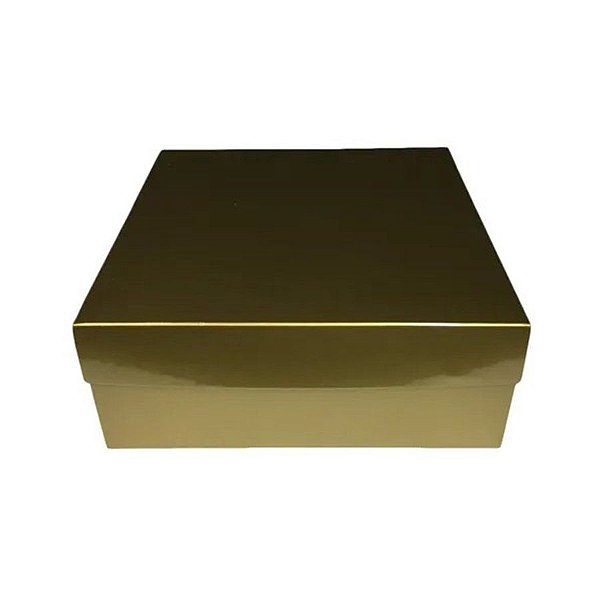 Caixa Kit p/ Festa - Ouro - 01 unidade - Ideia - Rizzo Embalagens