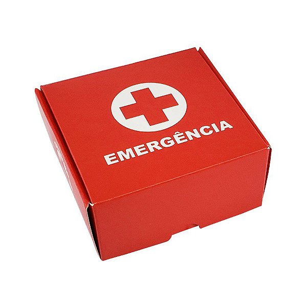 Caixa para Doces tipo Practice Divertida Kit Primeiros Socorros - "Emergência" - 4 doces - 10 unidades - Ideia - Rizzo