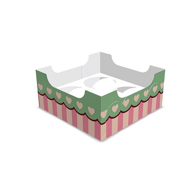 Caixa para Doces com Visor e Berço - "Cute Candy" - 10 unidades - Ideia - Rizzo Embalagens