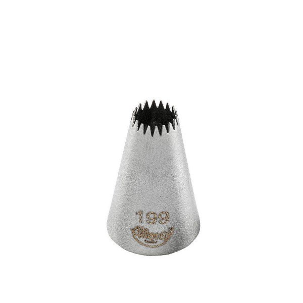 Bicos Para Confeitar - Pitanga Aberta - Aço Inox - Nº199  - 1 unidade - Cromus Linha Profissional Allonsy - Rizzo
