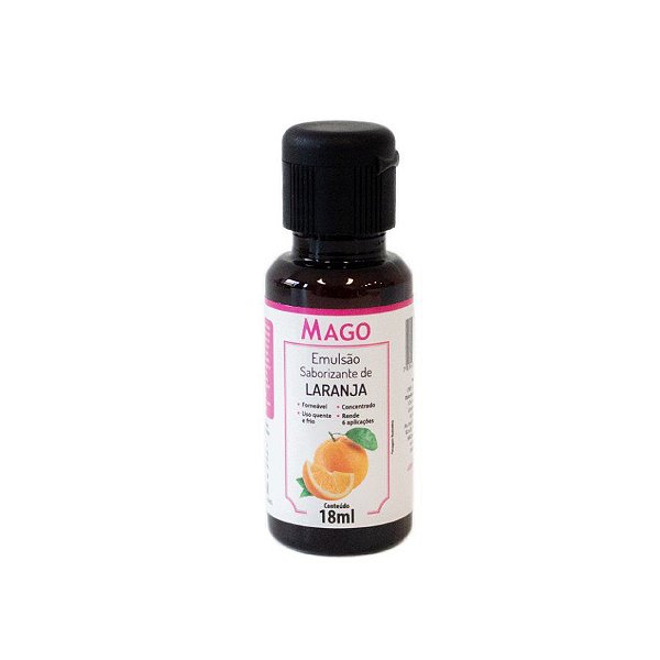 Emulsão Saborizante de Laranja 18ml - 1 Unidade - Mago - Rizzo