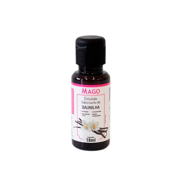 Emulsão Saborizante de Baunilha 18ml - 1 Unidade - Mago - Rizzo