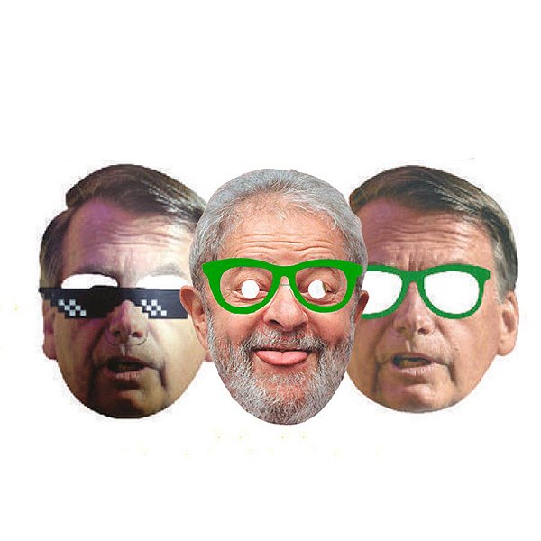Óculos + Mascara Presidentes - 1 unidade - Festachic - Rizzo Embalagens