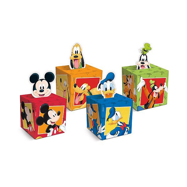 Caixa Pop-Up para Lembrancinhas Turma do Mickey Sortida - 10 unidades - Cromus - Rizzo
