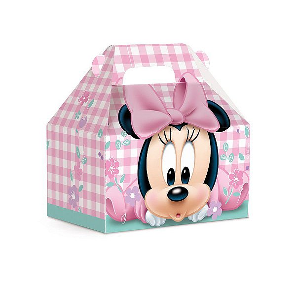 Caixa Maleta para Lembrancinhas Kids Minnie Baby Flowers - 10 unidades - Cromus - Rizzo