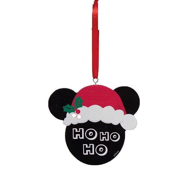 Enfeite p/ Pendurar Mickey/Minnie HOHOHO Sort CLR 10,5cm (Disney) - 1 unidade - Cromus - Rizzo