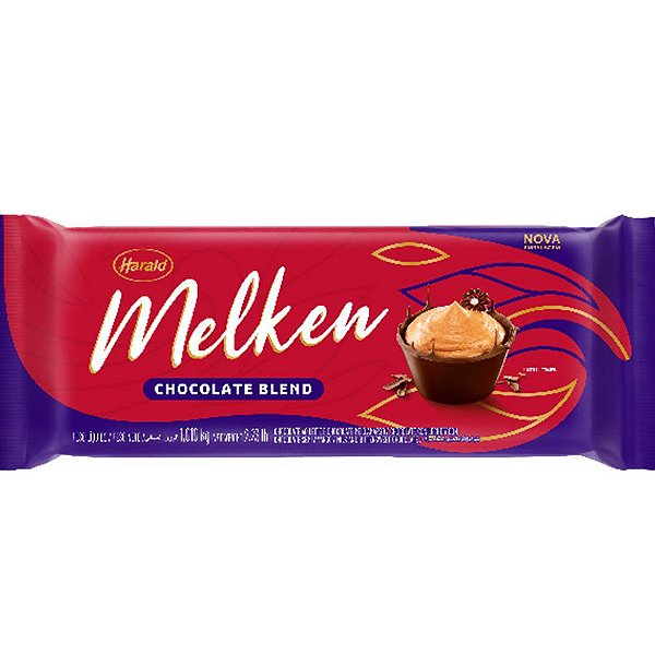 Chocolate em Barra Blend - Melken - 1,010kg - 01 unidade - Harald - Rizzo