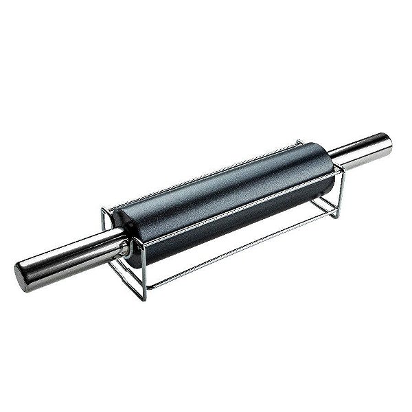 Rolo P/Massa Com Suporte Aço inox - 6x47x6Cm -  - 1 unidade - Cromus Linha Profissional Allonsy - Rizzo