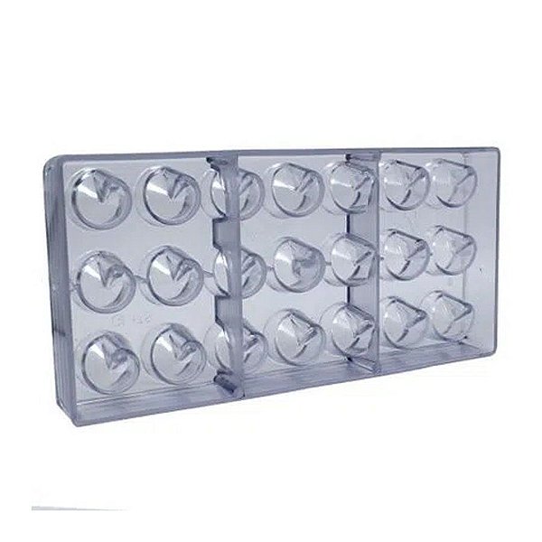 Forma Injetada - 13,5 x 27,5 - Trufa Espiral - 21 Cavidades - 1 unidade - Rizzo