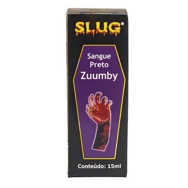 Sangue Preto Zuumby - 3cm x 8cm x 3cm - Halloween - 1 unidade - Slug - Rizzo