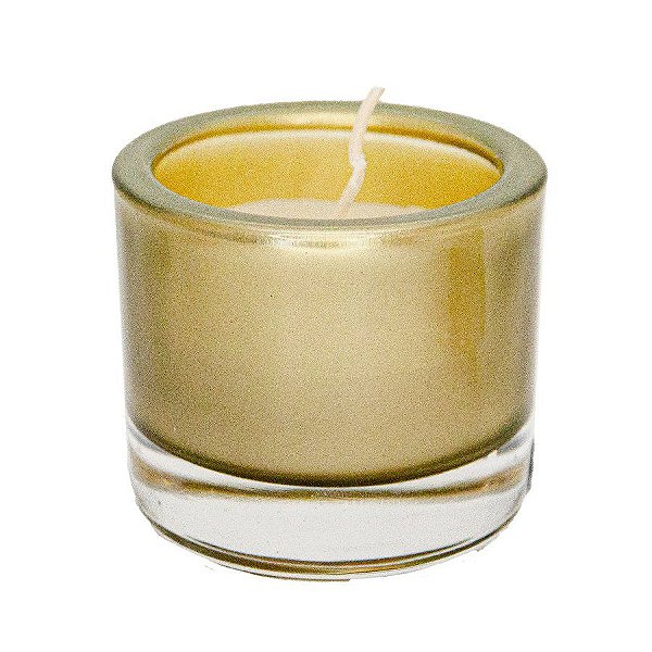 Vela Aromática - Vanilla (Baunilha) - Dourada - 1 unidade - Cromus - Rizzo