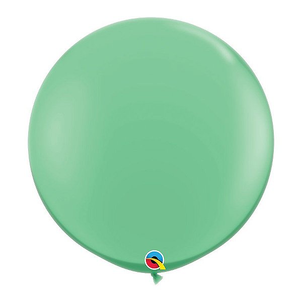 Balão Gigante de Festa em Látex 3ft (90 cm) - Wintergreen (Verde Inverno) - 2 Unidades - Qualatex - Rizzo