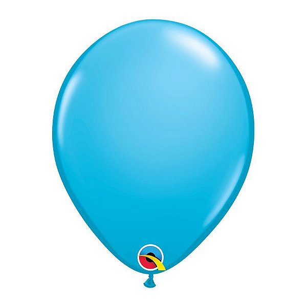 Balão de Festa Látex Liso Sólido - Robin's Egg Blue (Azul Casca de Ovo) - Qualatex - Rizzo