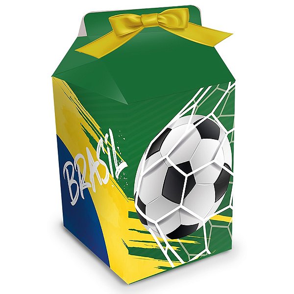 Caixa Milk Brasil Copa 2022  - 8 unidades - Festcolor - Rizzo  Embalagens