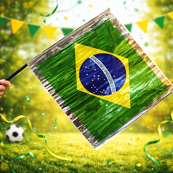 Bandeiras Metalizadas - 44cm x 55,5cm - 1 unidade - Rizzo