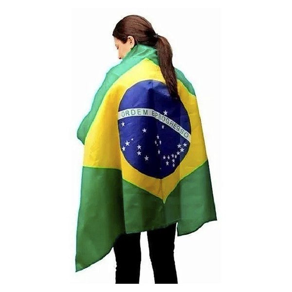 Bandeira De Tecido - Brasil - 90cm x 130cm - 1 unidade - Rizzo