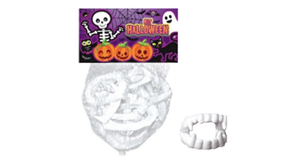 Kit Dentadura de Halloween - "Dentes de Vampiro" - 12 Unidades - Rizzo - 12 unidades - Rizzo Embalagens