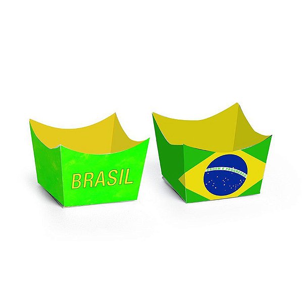 Forminha para Docinhos e Brigadeiro - Festa Brasil - 24 unidades - Cromus - Rizzo