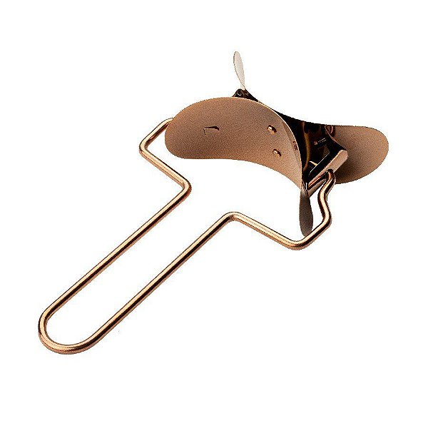 Cortador Giratório De Massa - 15X9X4Cm - Aço Inox - Rose Gold - 1 unidade - Cromus Linha Profissional Allonsy - Rizzo