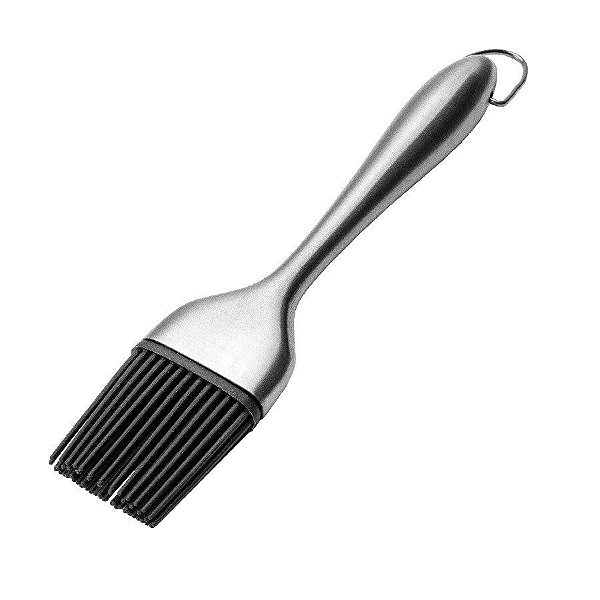 Pincel Culinário - Aço Inox  - 22X4,5Cm - 1 unidade - Cromus Linha Profissional Allonsy - Rizzo