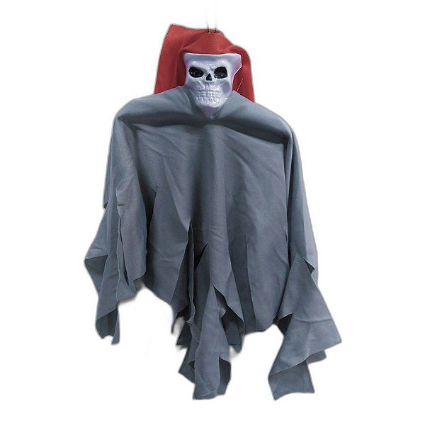 Fantasma - Caveirinha Laranja/Cinza - 1 unidade - Rizzo