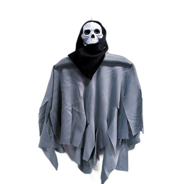 Fantasma - Caveirinha Preta/Cinza - 1 unidade - Rizzo