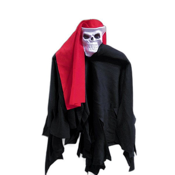 Fantasma - Caveirinha Vermelha/Preto - 1 unidade - Rizzo