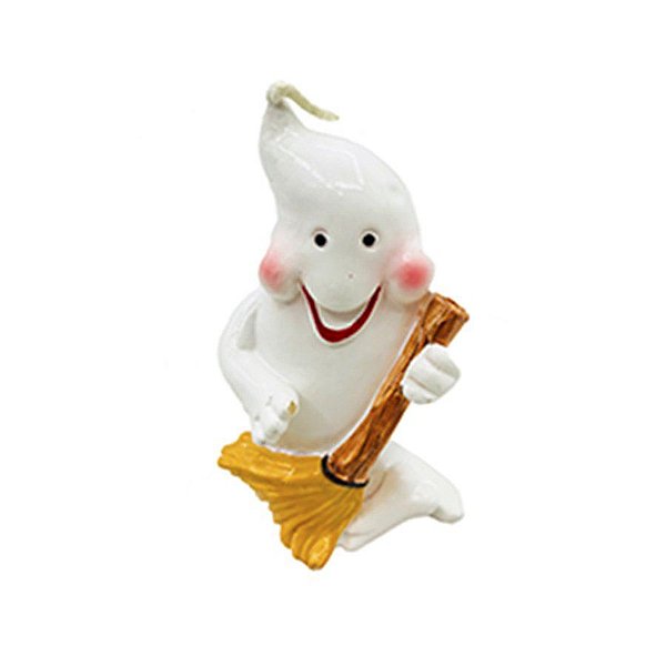 Vela Decorativa - Fantasma Com Vassoura - 1 unidade - Rizzo