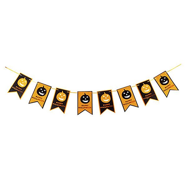 Bandeiras Happy- Halloween - Abóbara - 1 unidade - Rizzo
