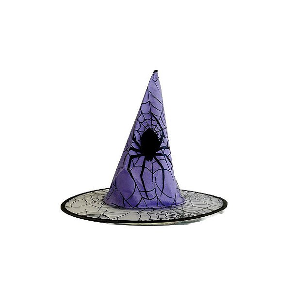 Chapéu Bruxa - Festa Halloween - Roxo - 1 unidade - Rizzo