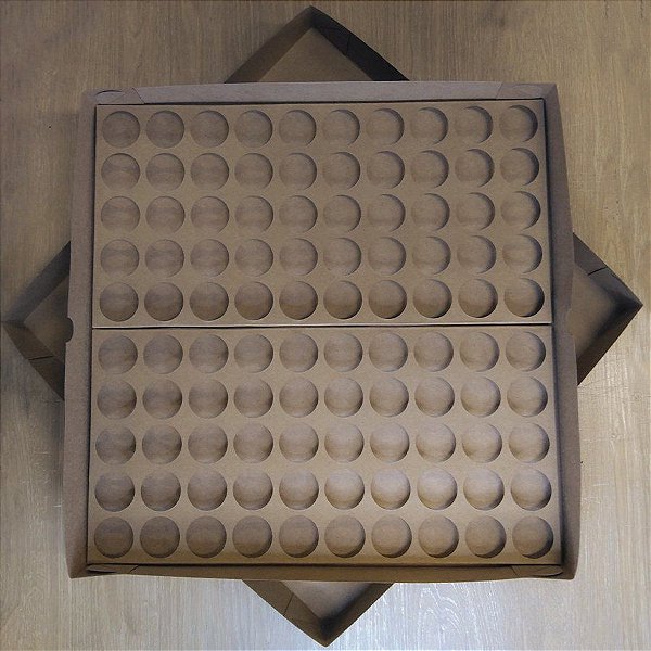 Caixa N5 - Base Brigadeiro - Kraft - 39 x 39 x 4 - 5 unidades - Assk - Rizzo